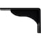 Ekena Millwork Embrey Steel Bracket, Powder Coated Black 2"W x 6"D x 3 3/4"H BKTM02X06X03EBPBL - alternate 9